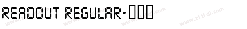 Readout Regular字体转换